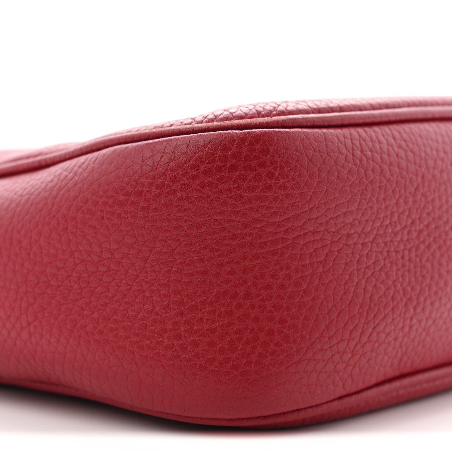 Gucci Pebbled Calfskin Small Soho Disco Bag Tabasco Red 9 of 15