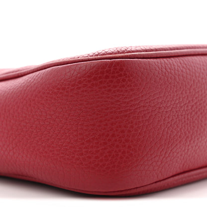 Gucci Pebbled Calfskin Small Soho Disco Bag Tabasco Red 9 of 15