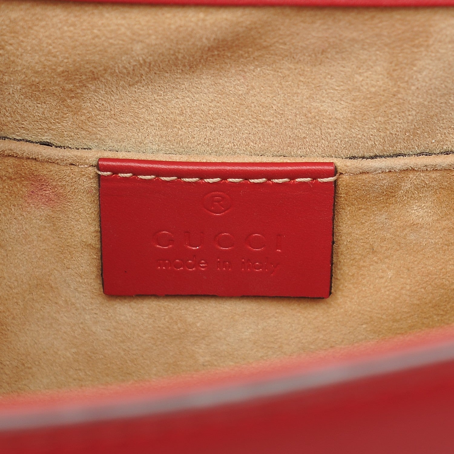 Gucci Calfskin Mini Sylvie Top Handle Bag Hibiscus Red 7 of 9
