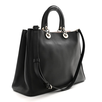 Christian Dior Smooth Calfskin Large Diorissimo Tote Black Rose Poudre 3 of 14