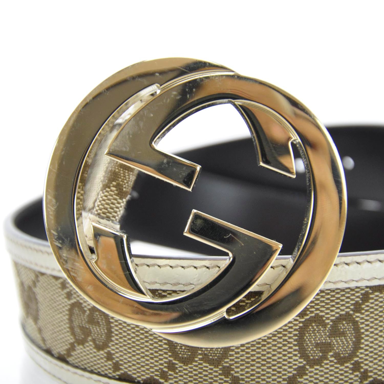 Gucci Monogram Canvas GG Belt 80 32 3 of 5