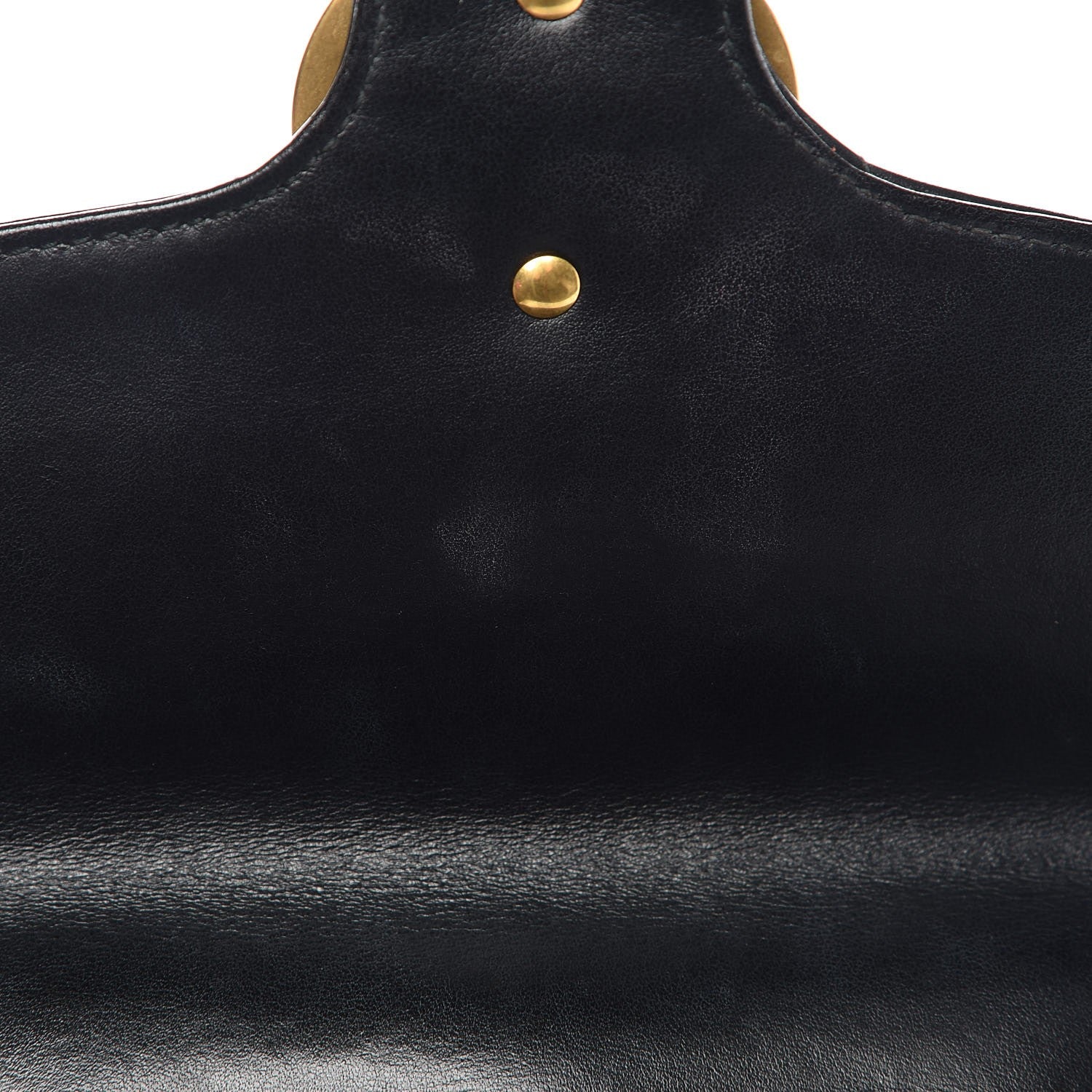 Gucci Calfskin Matelasse Small GG Marmont Top Handle Shoulder Bag Black 7 of 7