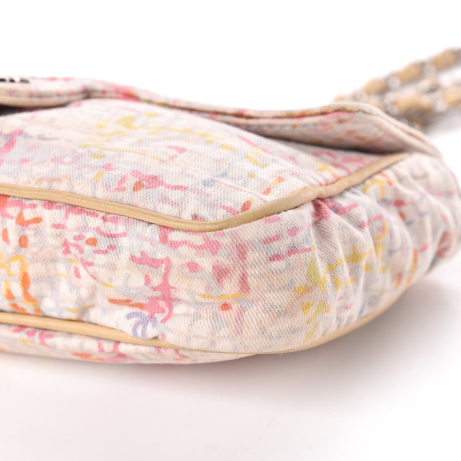 Chanel Canvas Watercolor Tweed Print Clover Small Flap Multicolor 11 of 13