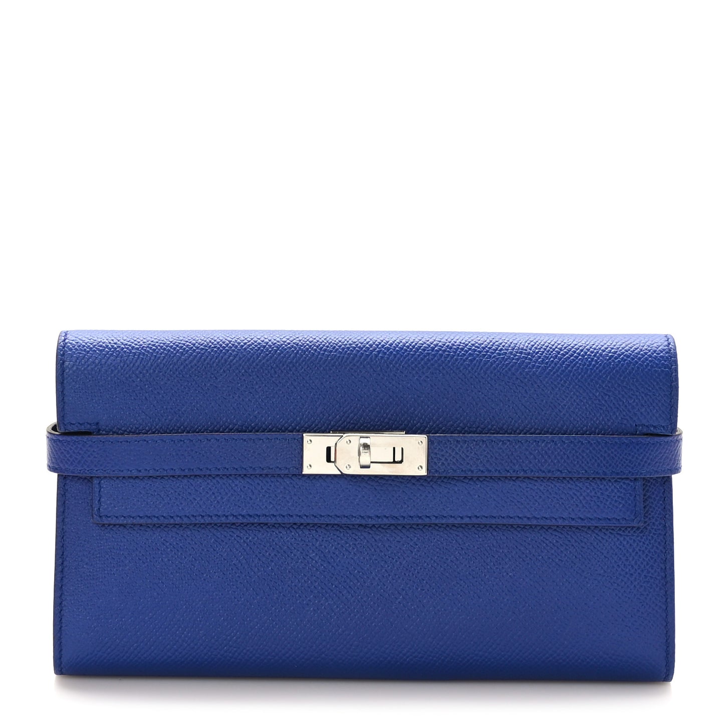 Epsom Kelly Longue Wallet Bleu Electrique