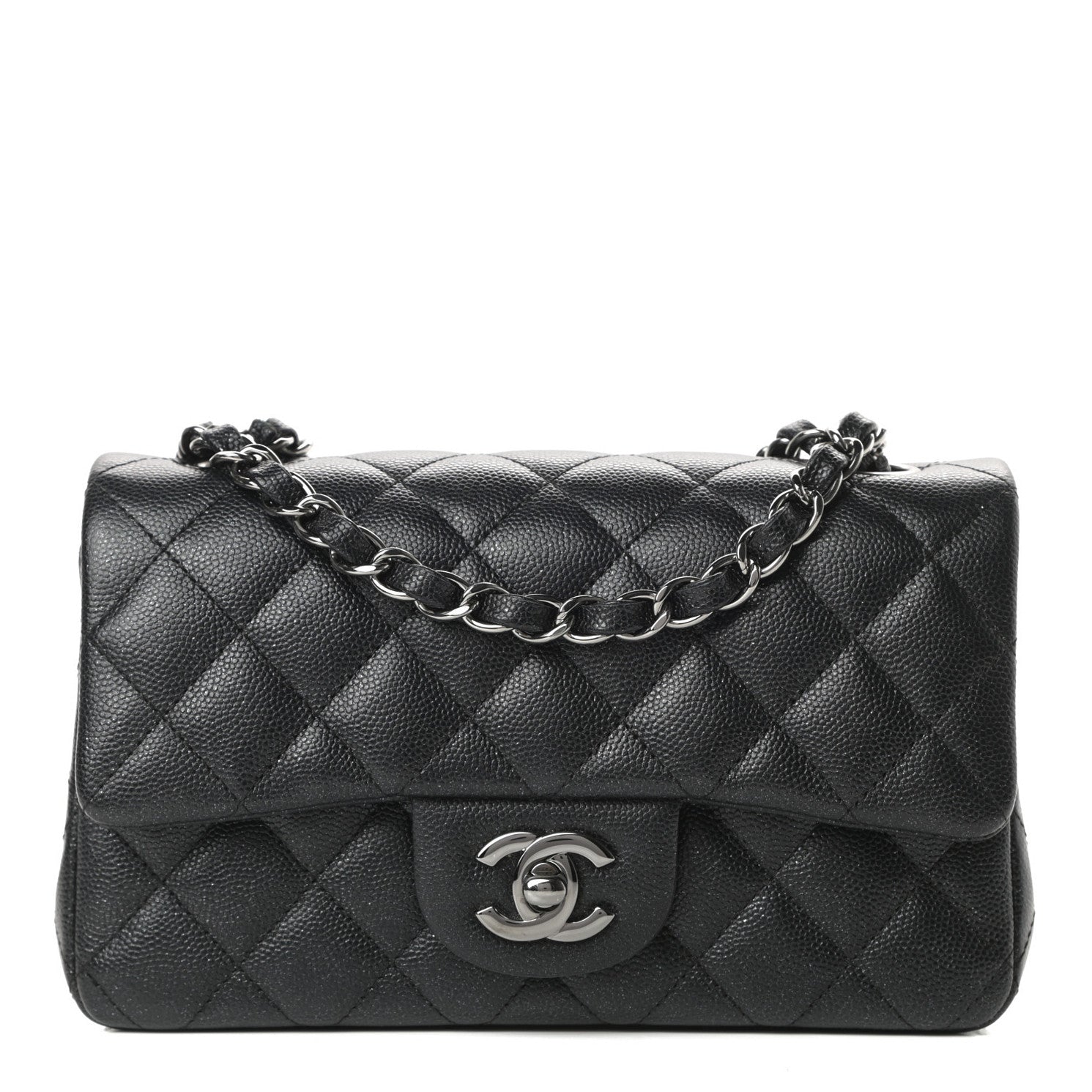 Chanel Iridescent Caviar Quilted Mini Rectangular Flap Black 1 of 11