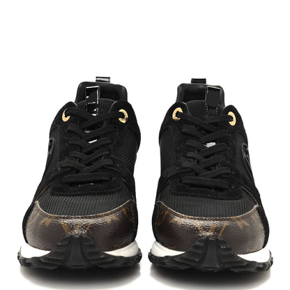 Louis Vuitton Suede Monogram Run Away Sneakers 37 Black 2 of 8