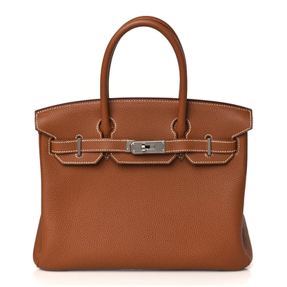Hermes Togo Birkin 30 Gold 1 of 9