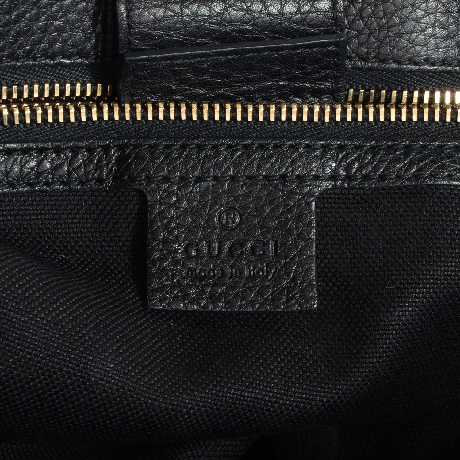 Gucci Leather Large Bamboo Shopper Tote Black 6 of 8