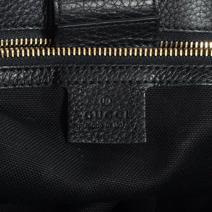 Gucci Leather Large Bamboo Shopper Tote Black 6 of 8