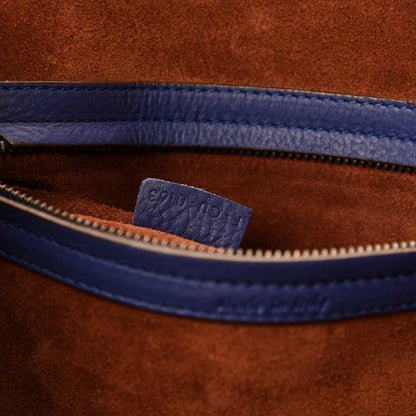 Celine Supple Calfskin Medium Phantom Luggage Indigo 9 of 10