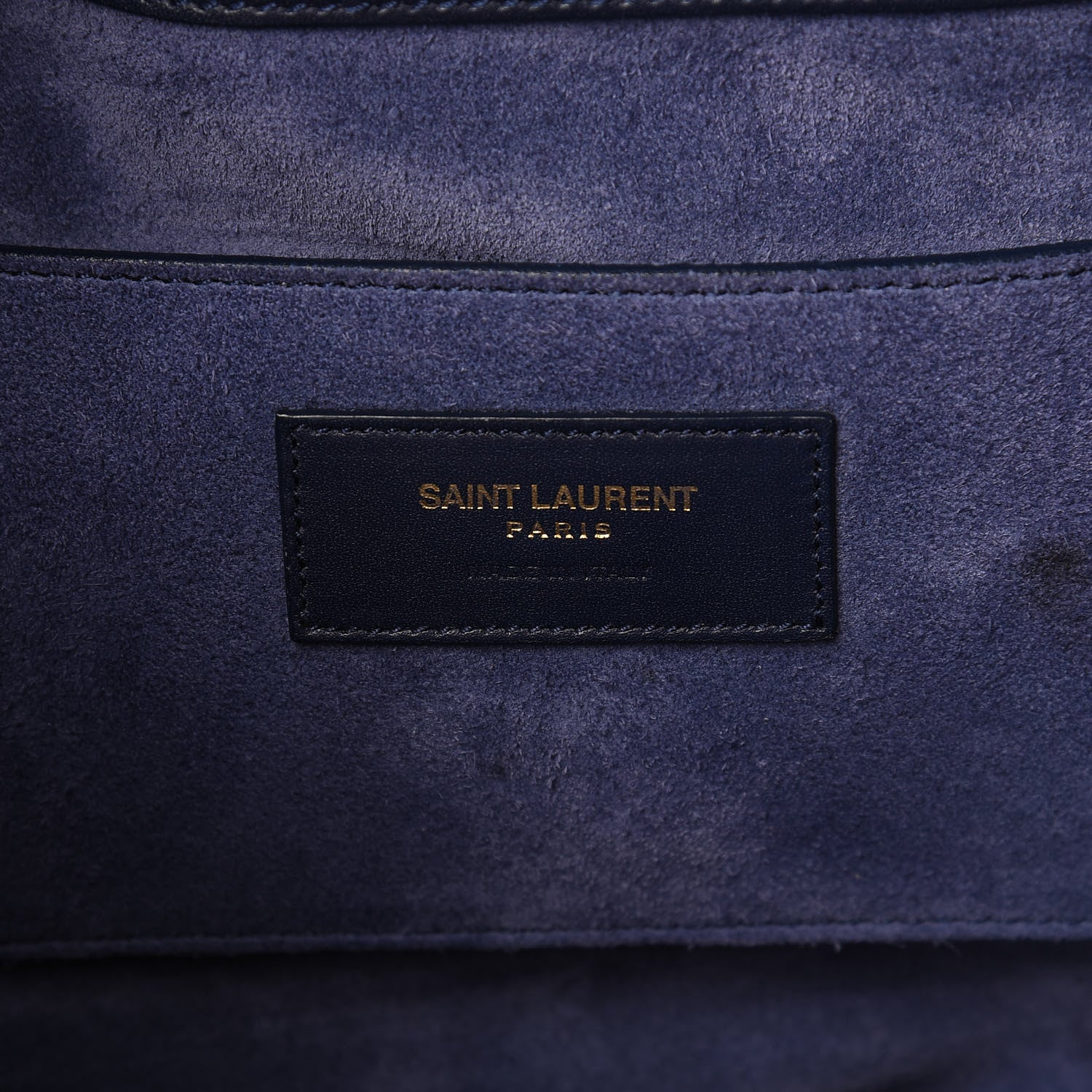 Saint Laurent Calfskin Large Emmanuelle Bucket Bag New Marine 7 of 15