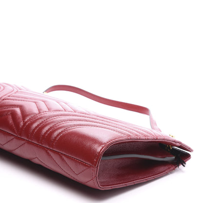 Gucci Azalea Calfskin Matelasse Heart Medium GG Marmont Slim Shoulder Bag Romantic Cerise 9 of 11