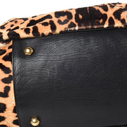Saint Laurent Calf Hair Leopard Print Large Roady Hobo 18 of 22