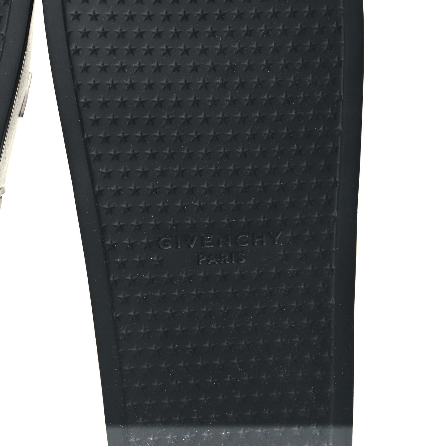 Rubber Logo Pool Slide Sandals 41 White Black