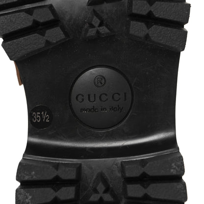 Gucci GG Supreme Monogram Cordovan Lux Womens Harald Horsebit 25mm Platform Loafers 35.5 Beige Sugar Pink Crop Shine Purple Marine 7 of 9