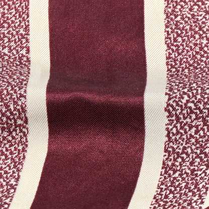 Christian Dior Silk Oblique Diortwin Square Scarf 90 Burgundy Navy Blue 4 of 9