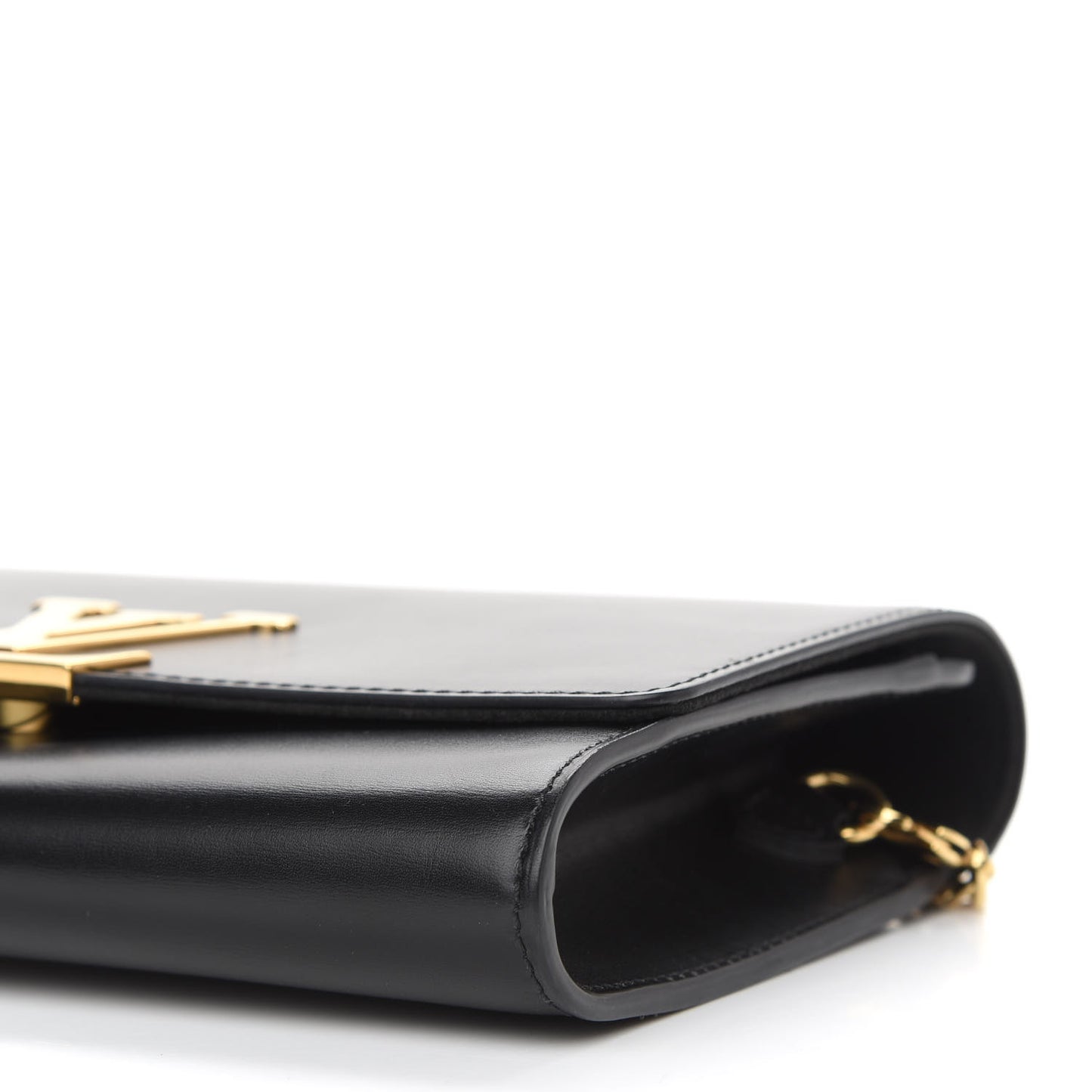 Calfskin Chain Louise GM NM Black