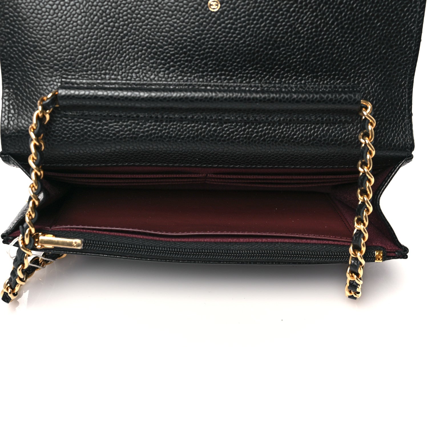 Chanel Caviar Quilted Wallet On Chain WOC Black 5 of 10