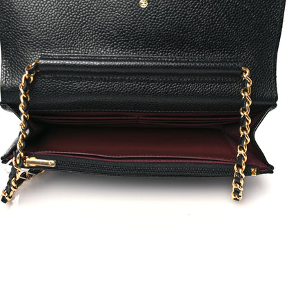 Chanel Caviar Quilted Wallet On Chain WOC Black 5 of 10