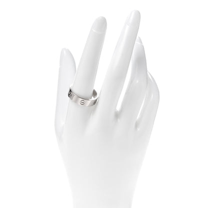 Cartier 18K White Gold 5.5mm LOVE Ring 63 10.25 2 of 4