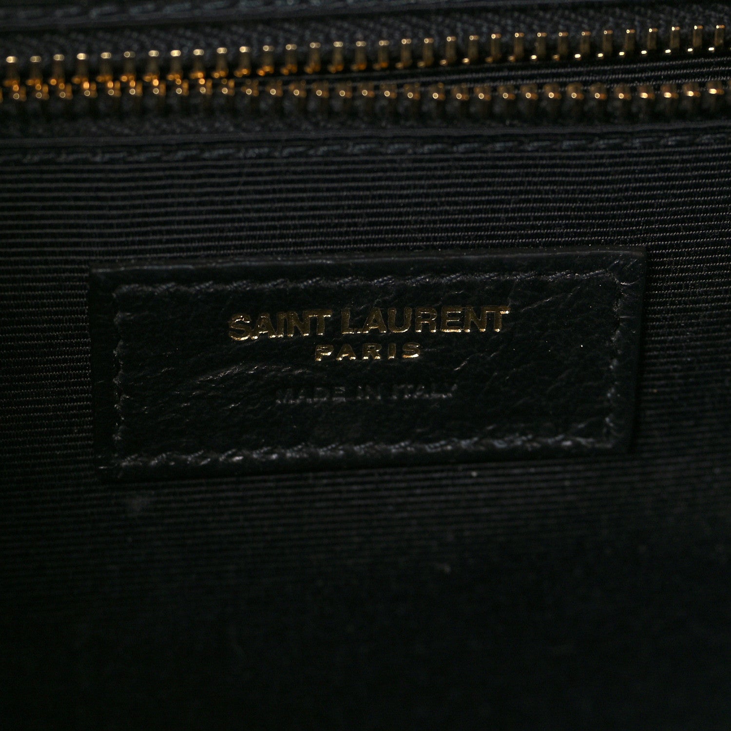 Saint Laurent Grain De Poudre Textured Mixed Matelasse Large Triquilt Monogram Satchel Black 6 of 11