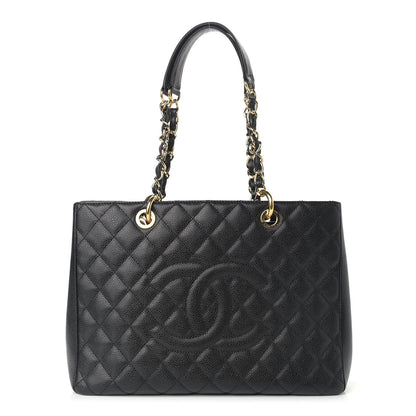 Chanel Caviar Quilted Grand Shopping Tote GST Black 1 of 8