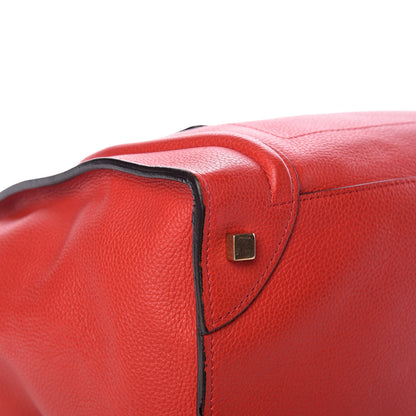 Celine Pebbled Calfskin Mini Luggage Red 9 of 17