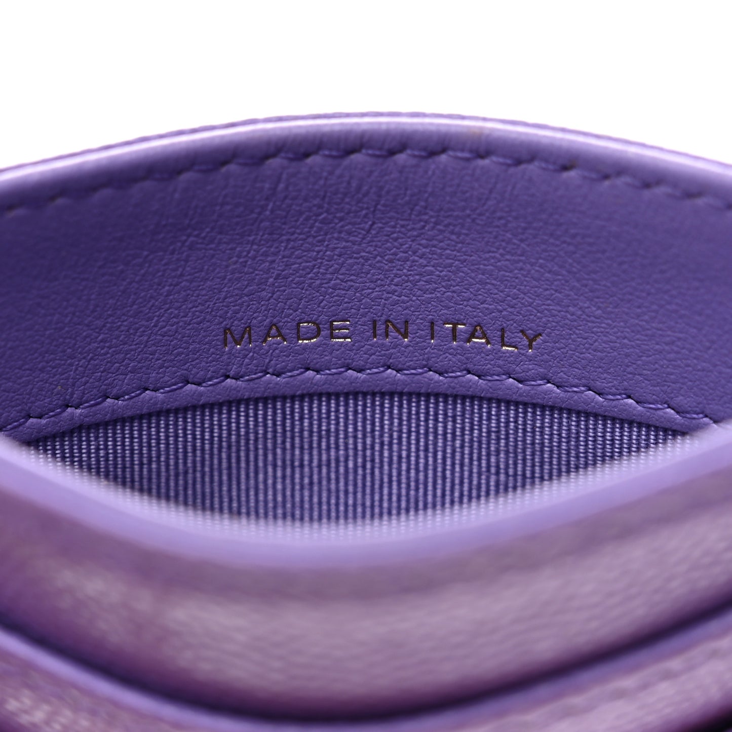 Caviar Quilted Wallet Purple