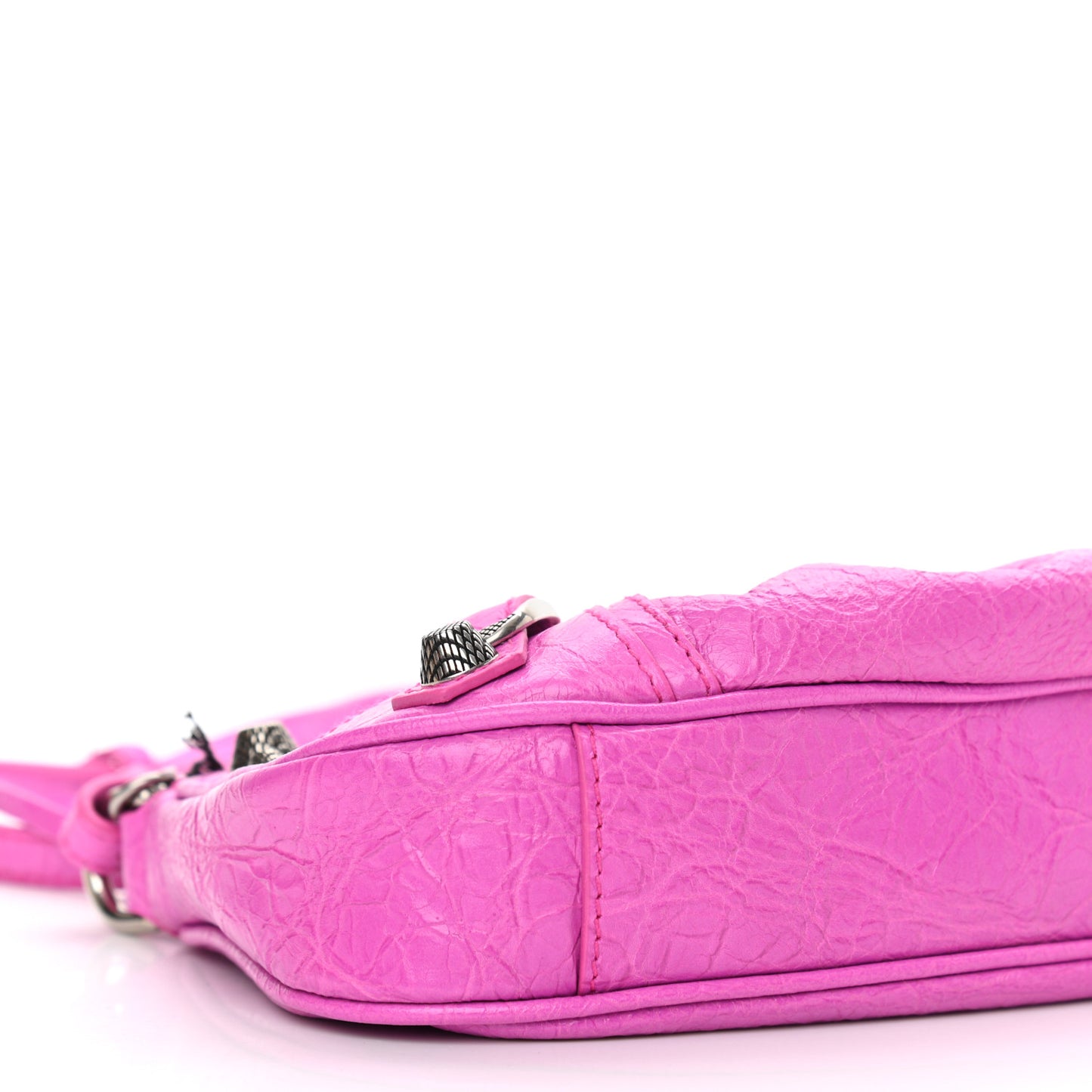 Agneau Arena Le Cagole Mini Purse With Chain Lipstick Pink