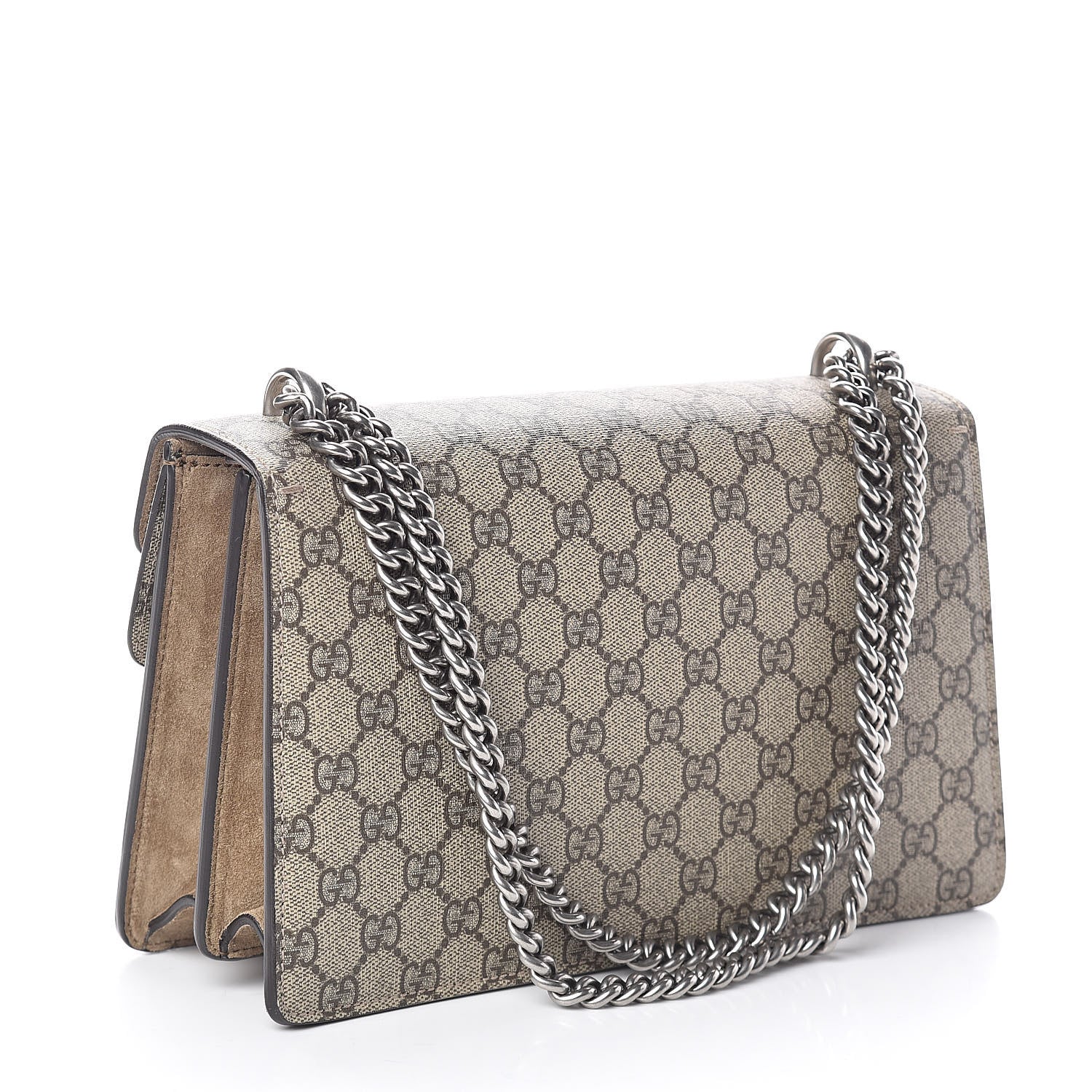 Gucci GG Supreme Monogram Small Dionysus Shoulder Bag Taupe 3 of 8