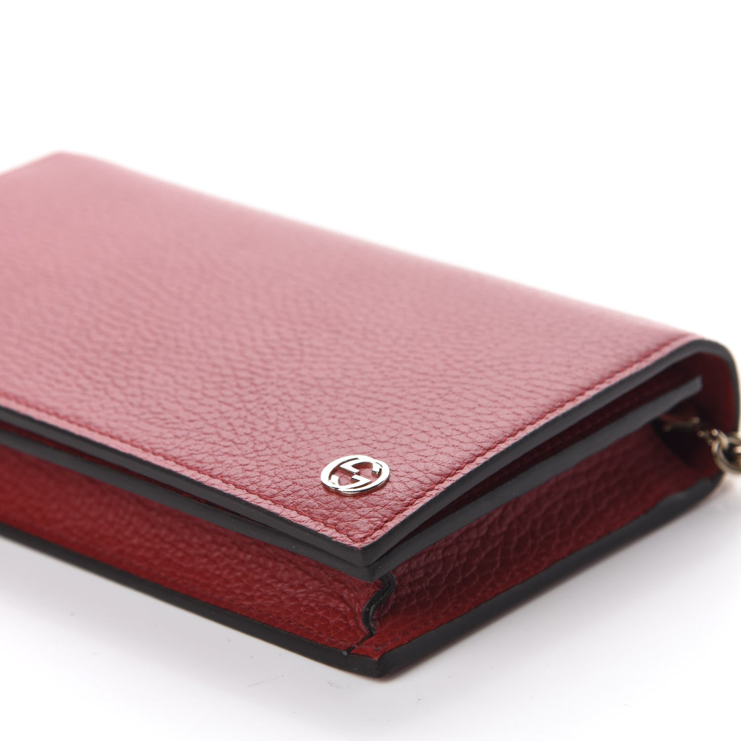 Gucci Dollar Calfskin Medium Betty Chain Wallet Tabasco 7 of 11