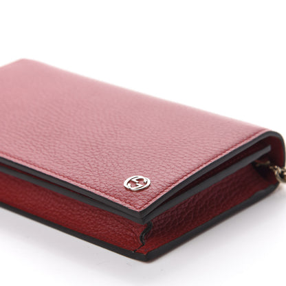 Gucci Dollar Calfskin Medium Betty Chain Wallet Tabasco 7 of 11