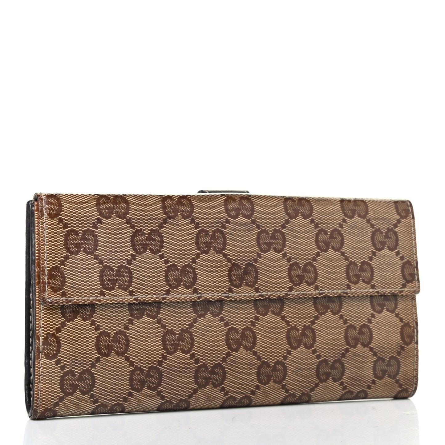 Crystal Monogram Hysteria Continental Wallet Brown