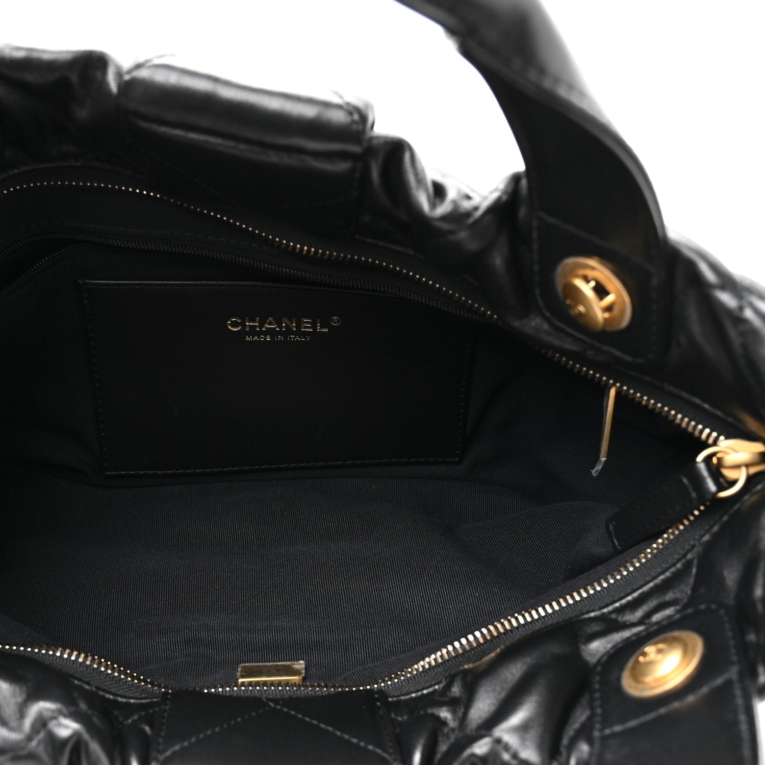 Chanel Lambskin Quilted Bow Bag Black 5 of 10