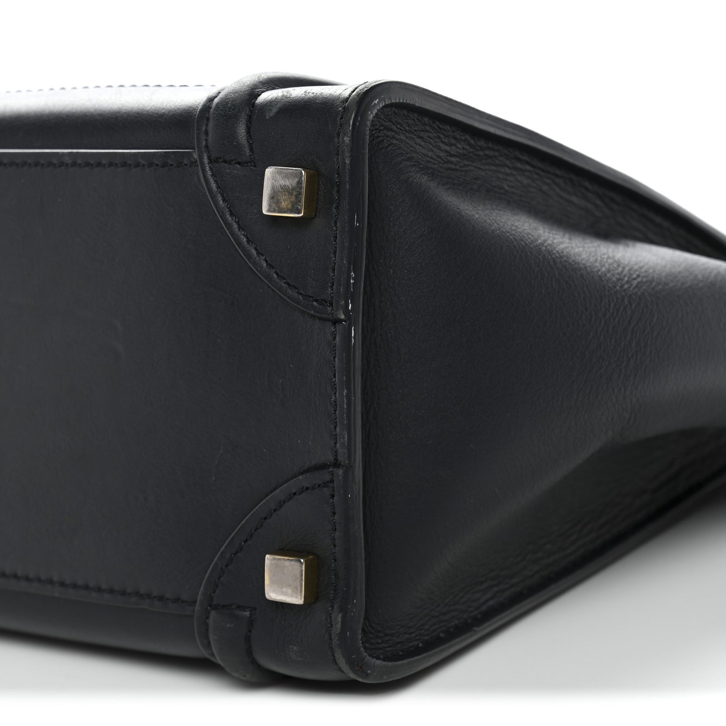 Smooth Calfskin Micro Luggage Navy Blue