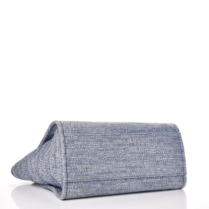 Chanel Canvas Large Deauville Tote Blue 5 of 10