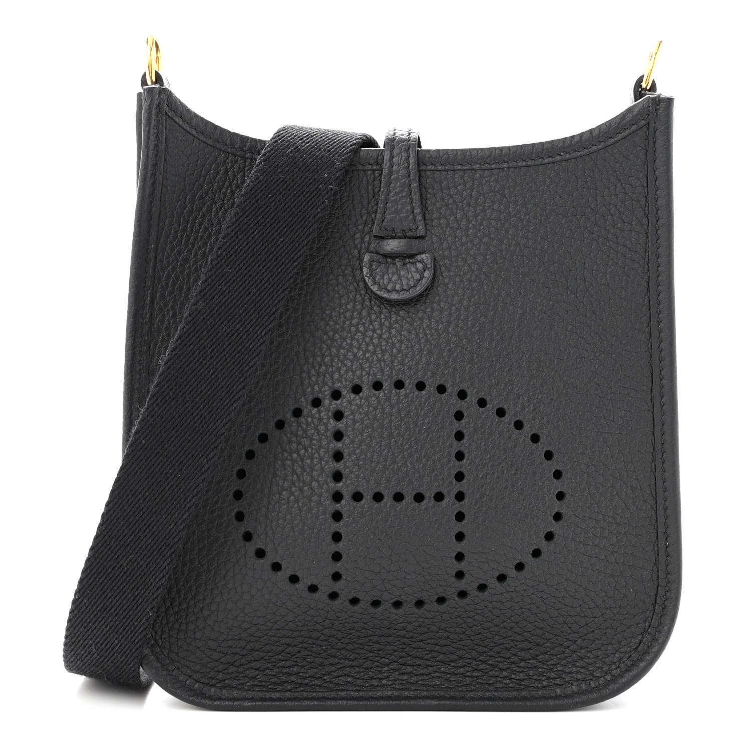 Hermes Taurillon Clemence Evelyne TPM Black 1 of 11