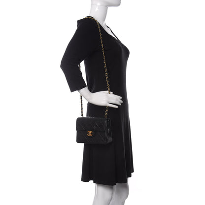 Chanel Lambskin Quilted Mini Square Flap Black 2 of 12