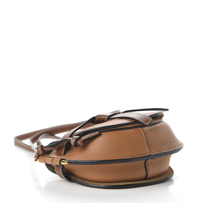 Loewe Grained Calfskin Mini Gate Crossbody Bag Caramel Pecan 4 of 10