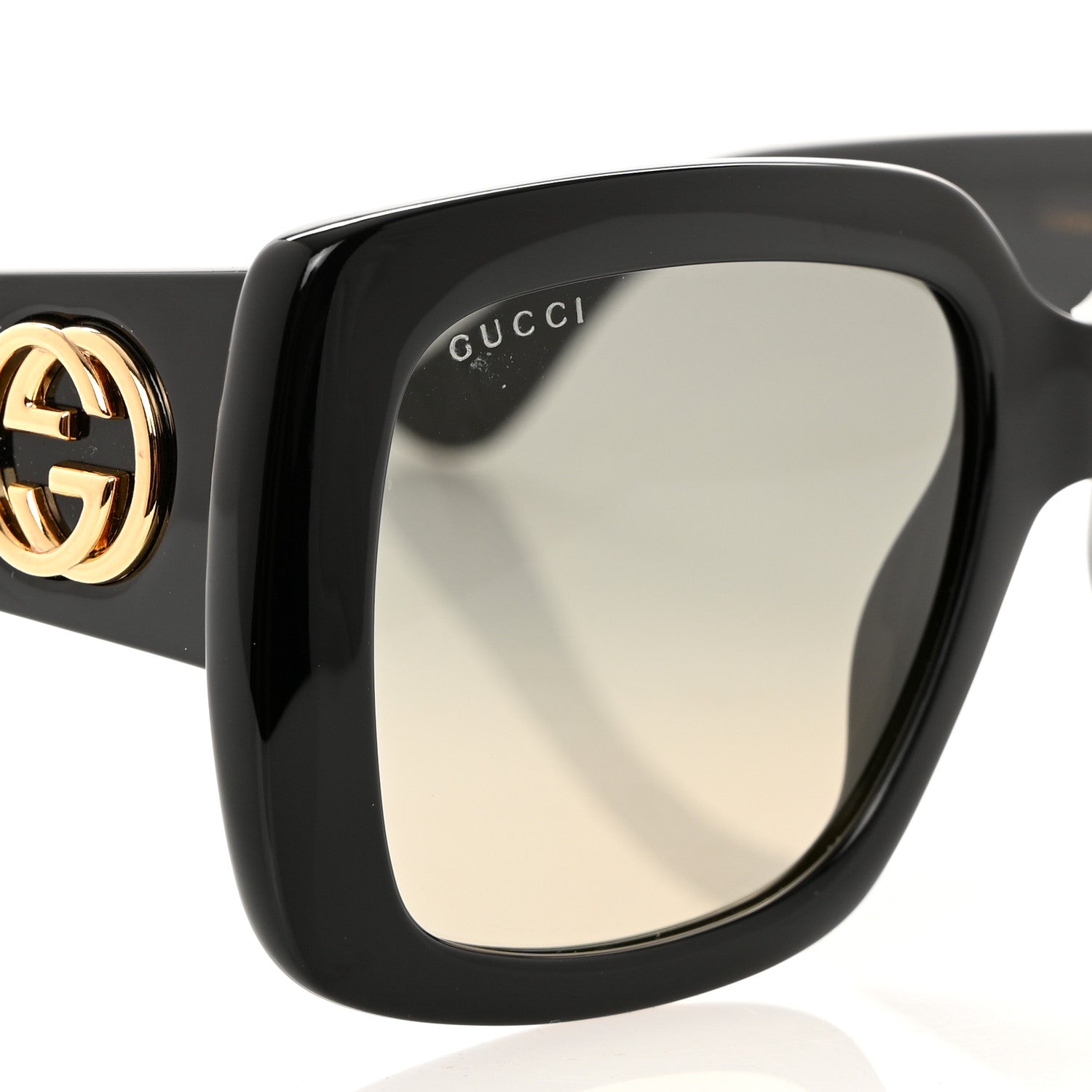 Gucci Acetate Square Frame Sunglasses GG0141S Black 7 of 8