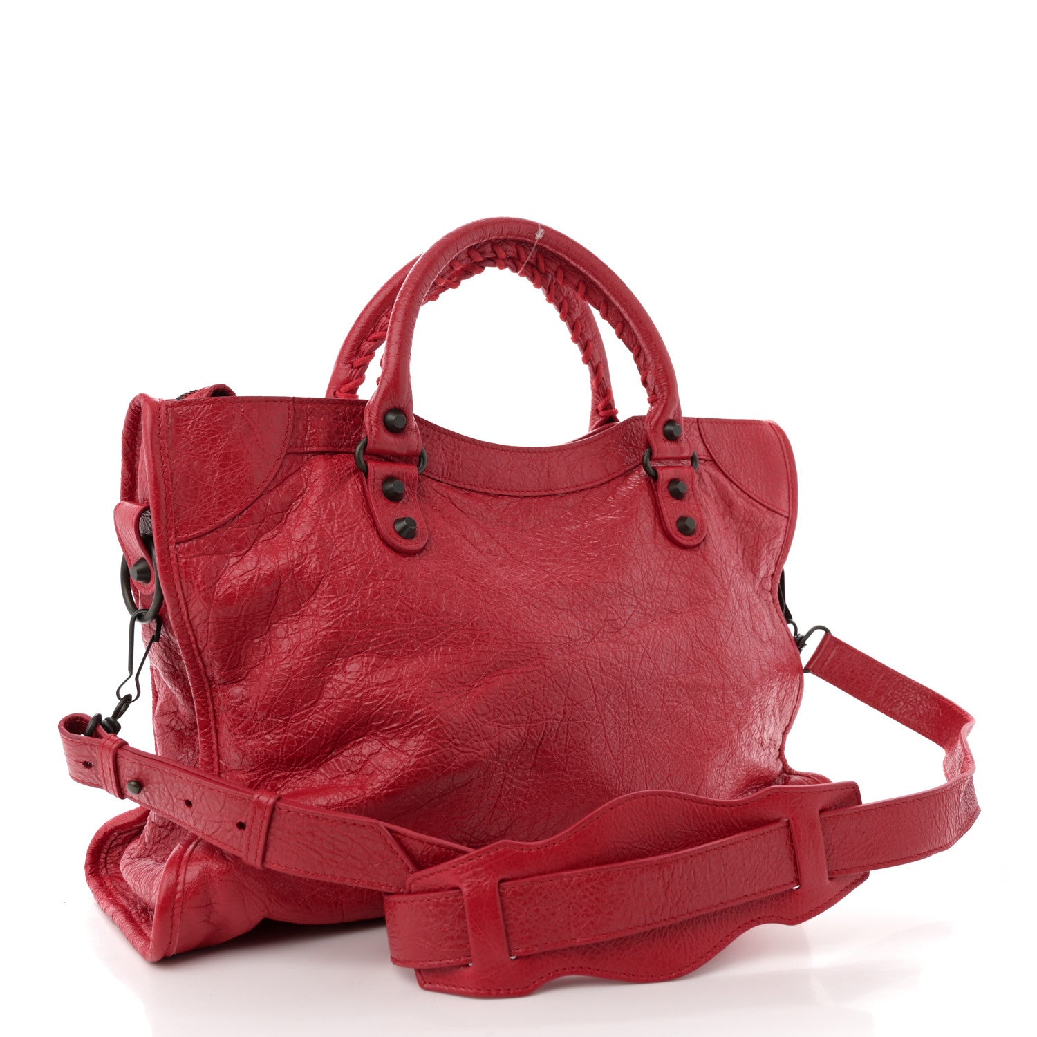Balenciaga Agneau Classic Hardware City Rouge Tango 4 of 11
