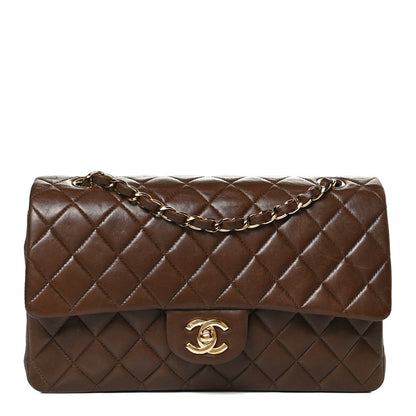 Chanel Lambskin Quilted Medium Double Flap Brown 1 of 13