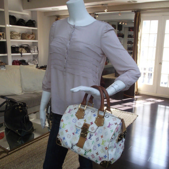 Louis Vuitton Monogram Multicolor Speedy 30 White 2 of 10