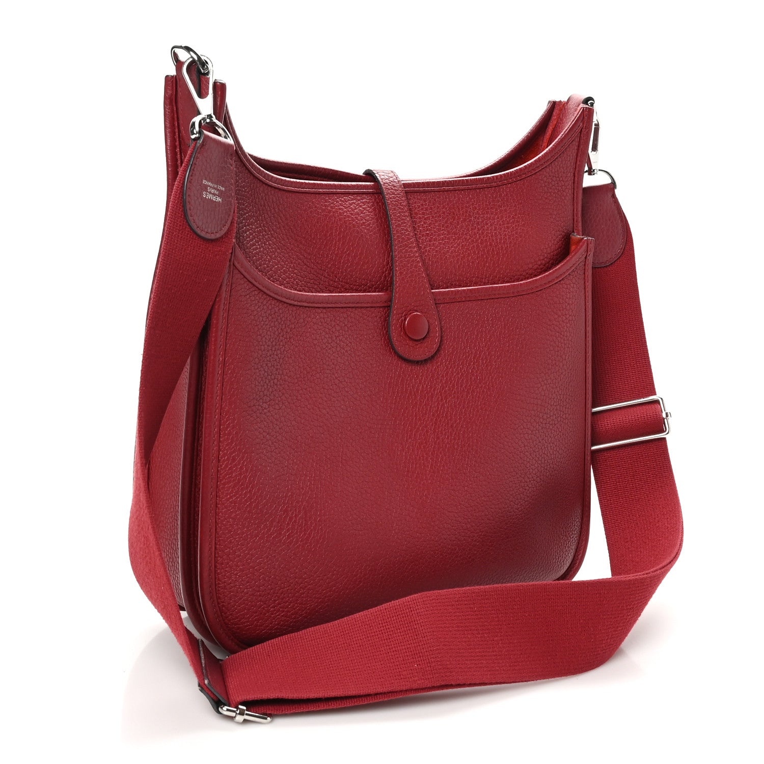 Hermes Taurillon Clemence Evelyne III PM Rouge Grenat 2 of 10