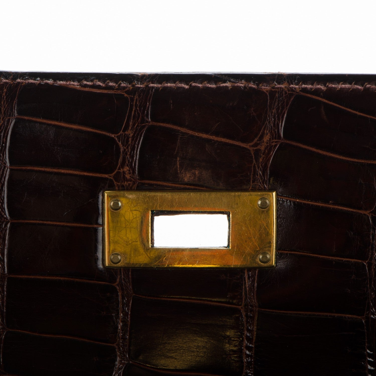 Hermes Shiny Crocodile Kelly 28 Havane 15 of 20