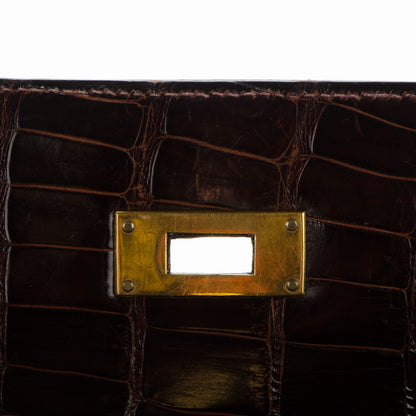 Hermes Shiny Crocodile Kelly 28 Havane 15 of 20
