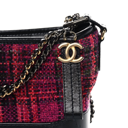 Chanel Tweed Calfskin Small Gabrielle Hobo Dark Navy 8 of 11