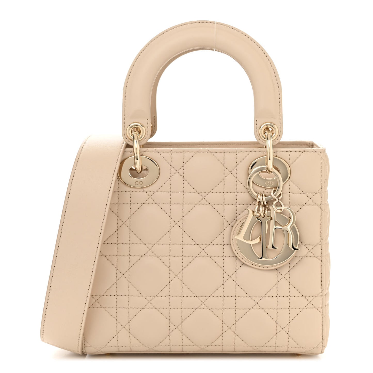 Lambskin Cannage Small My ABCDior Lady Dior Beige