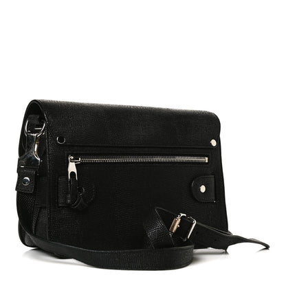 Proenza Schouler Calfskin Lizard Embossed Mini PS11 Classic Shoulder Bag Black 3 of 13