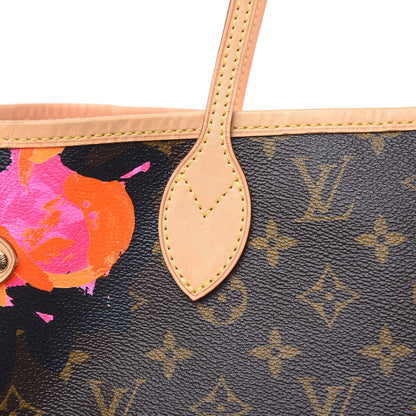 Louis Vuitton Monogram Roses Neverfull MM 12 of 12